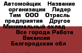 Автомойщик › Название организации ­ Лидер Тим, ООО › Отрасль предприятия ­ Другое › Минимальный оклад ­ 19 000 - Все города Работа » Вакансии   . Белгородская обл.